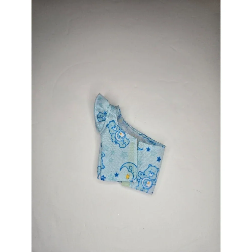 Barbie Care Bears Fashion Top One Shoulder Blue Ruffle
